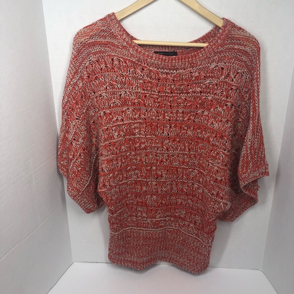 BCBGMAXAZRIA Red Dolman Sleeve Sweater Size Medium - Picture 2 of 8